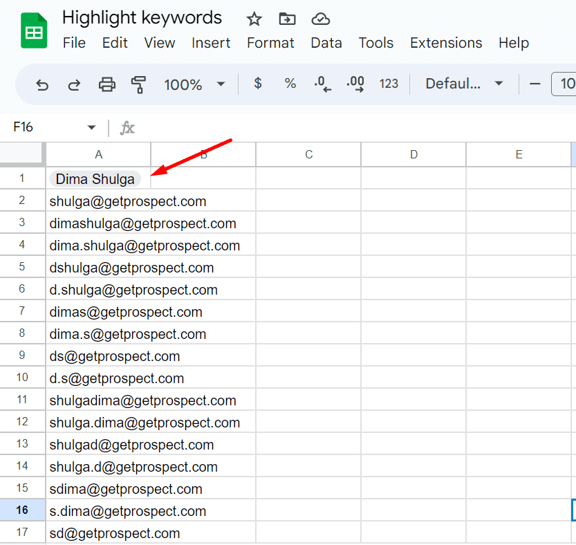 Validating the Email Addresses of a Column